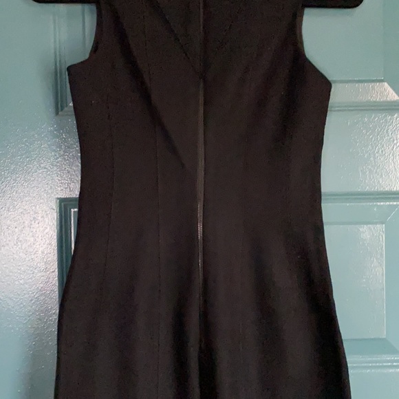 Helmut Lang black wool cocktail dress silk lined size 2 - Picture 5 of 10